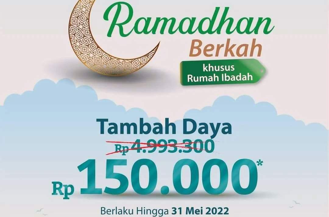 Promo Ramadan Berkah PLN, Tambah Daya Untuk Rumah Ibadah Hanya Rp150 Ribu