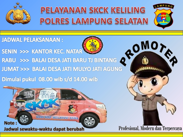 Hadirkan Skck Mobile Polres Lamsel Perkuat Pelayanan Di Pedesaan